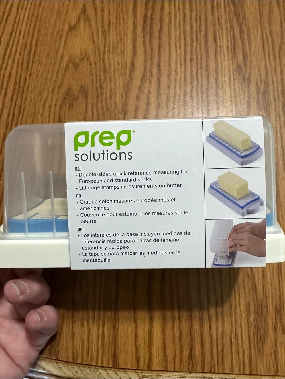 Butter Keeper - White with Clear Lid